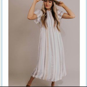 Roolee S smocked striped dress DYT T2